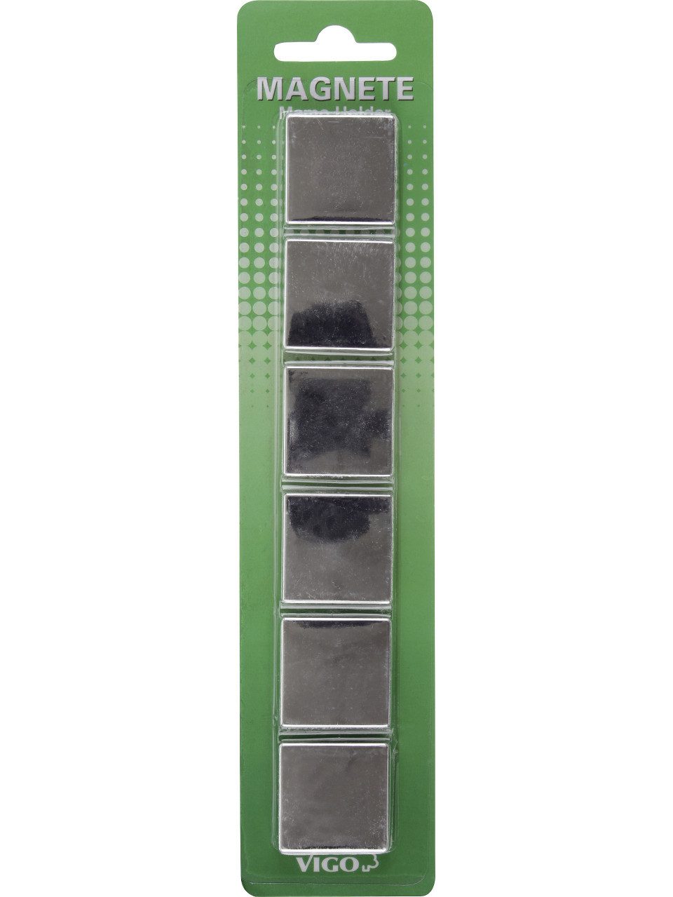 Vigo Magnet Vigo Magnete für Magnettafeln 6er Pack, chrom