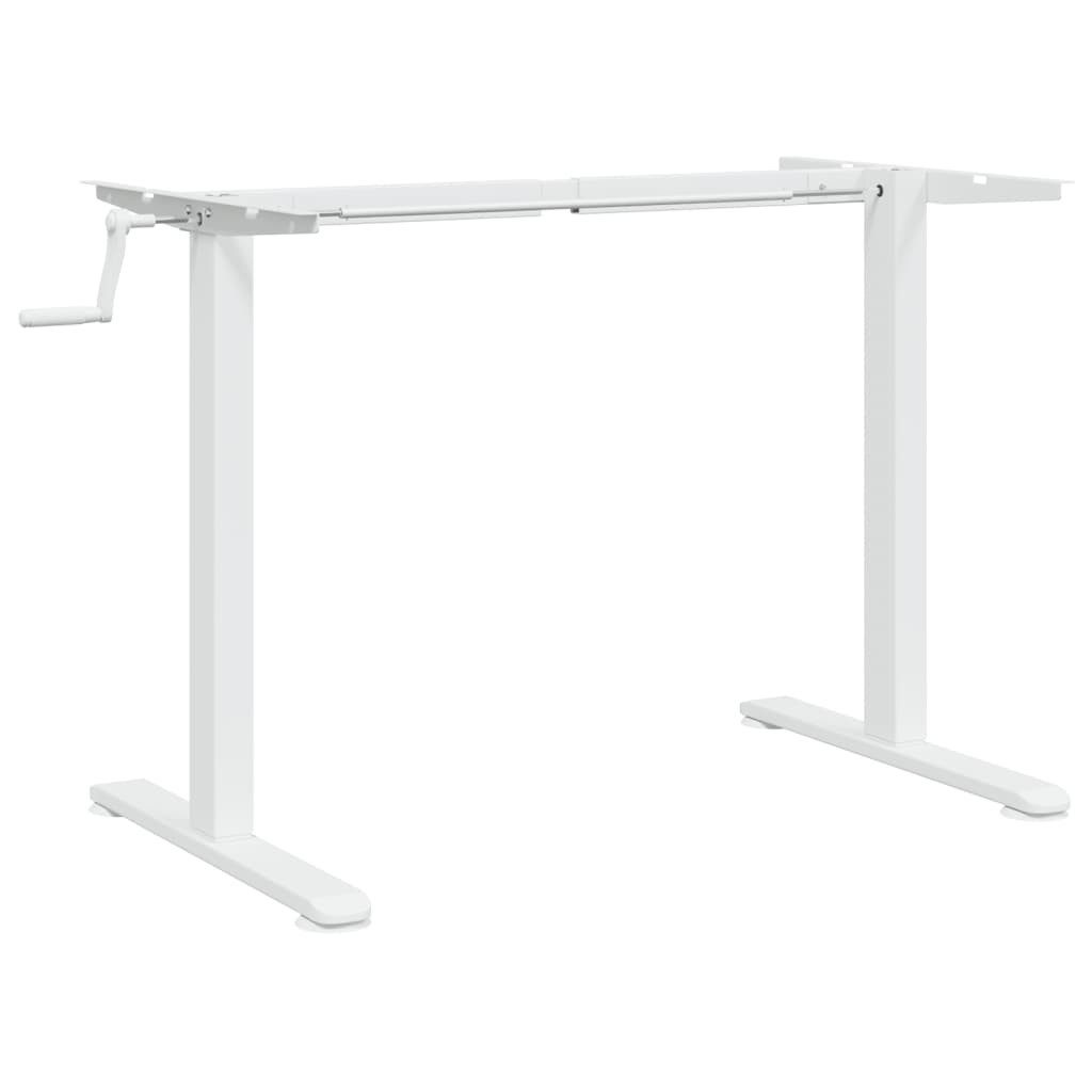 vidaXL Schreibtisch Gestell für Sitz-Steh-Schreibtische Weiß (94-135)x60x(70-114)cm