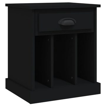 vidaXL Nachttisch Nachttische 2 Stk Schwarz 43x36x50 cm Nachtkonsole Nachtschrank