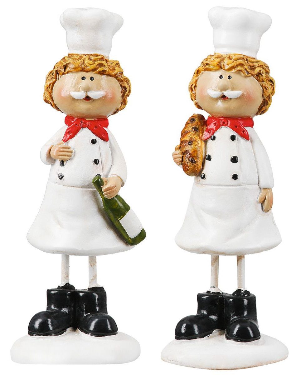 MF Comicfigur Dekofiguren Sternekoch 2er-Set – Lustige Küchendeko & Geschenkidee (2 St)
