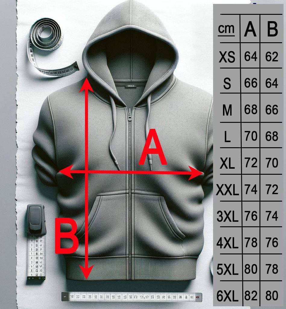 RMK Kapuzenpullover Damen Hoodie Pullover mit Kapuze Loose Fit Oversize Los Angeles LA mit Baumwolle – Bild 3 von 3