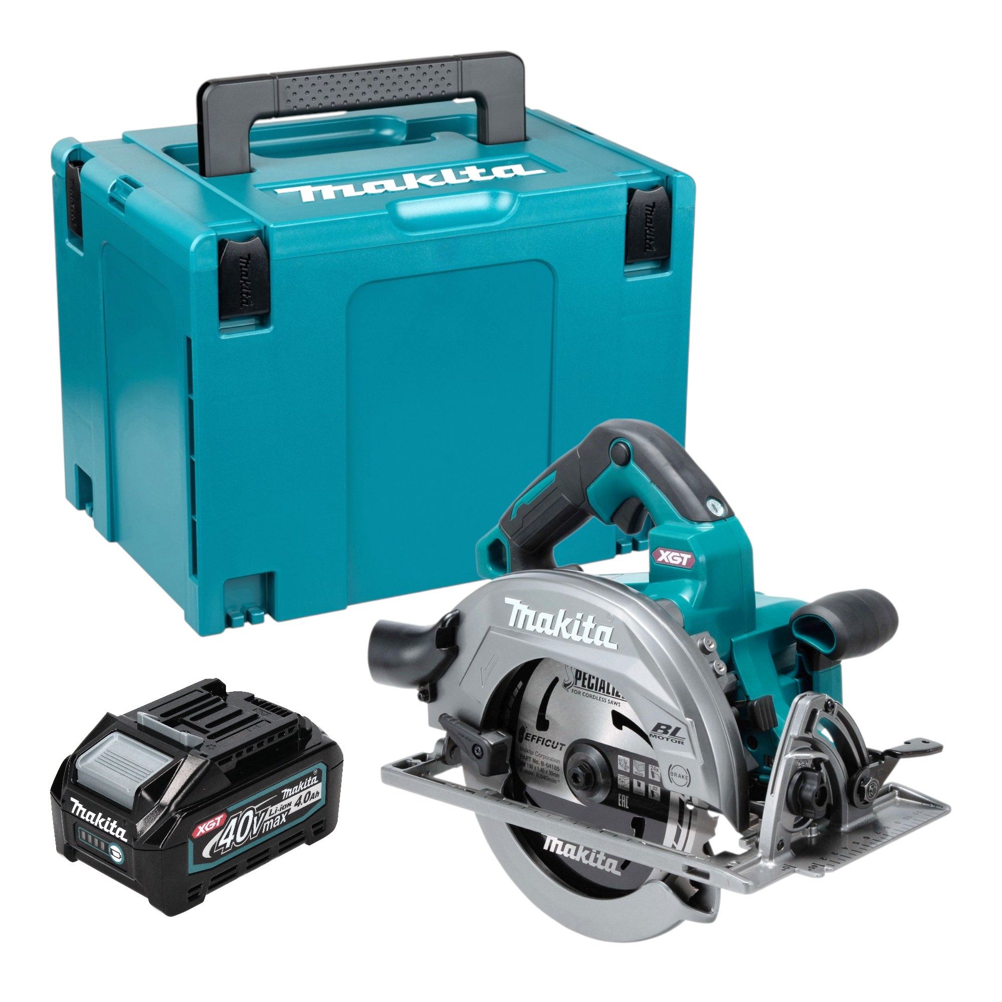 Makita Akku-Handkreissäge HS 003 GM101 Akku Handkreissäge 40 V max. 190 mm Brushless + 1x Akku