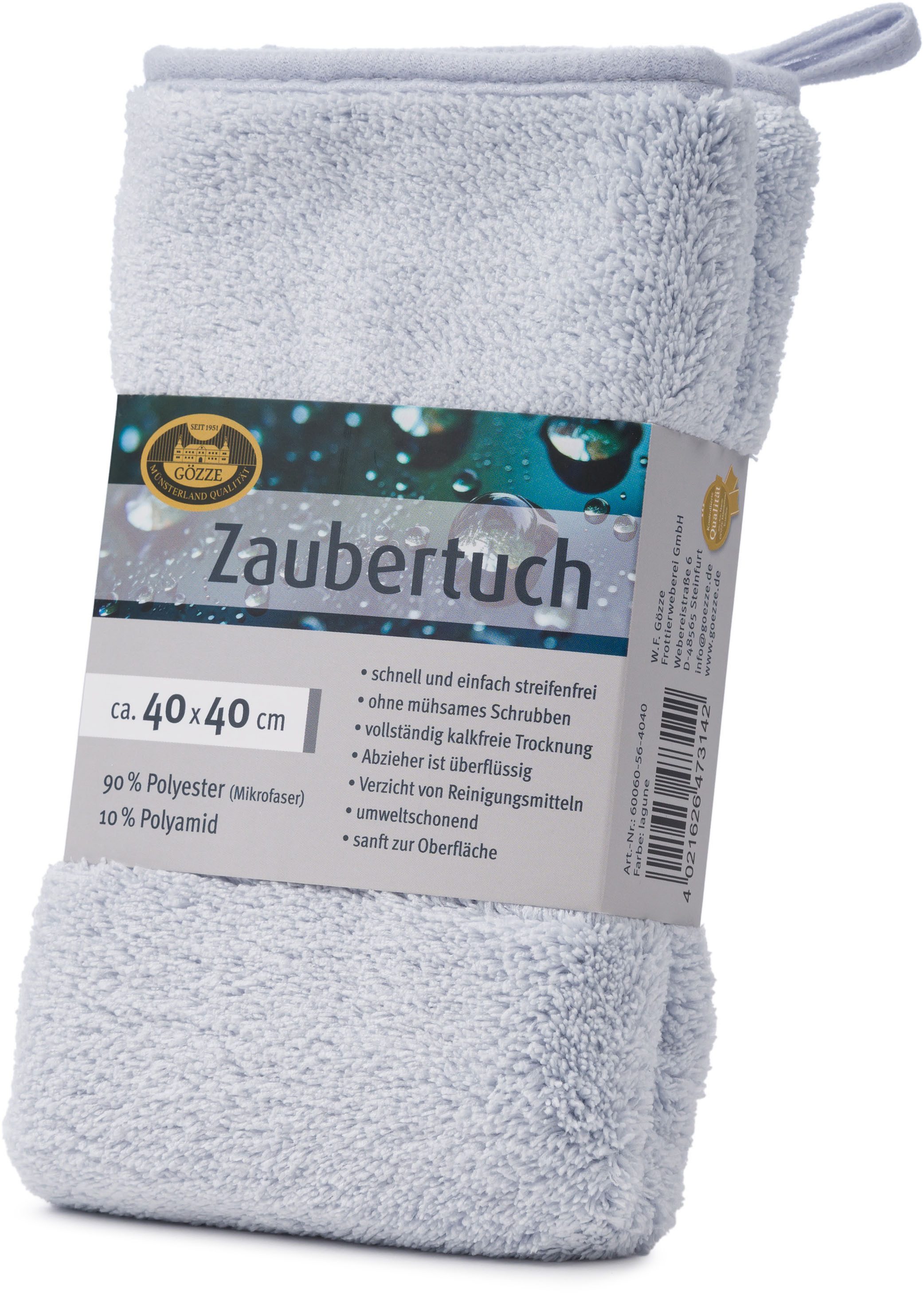 Gözze Zaubertuch Mikrofasertuch (Mikrofaser, 40x40 cm, Set, 2-tlg., hohe Wasseraufnahme, extrem saugstark, zum reinigen und trocknen) – Bild 4 von 5