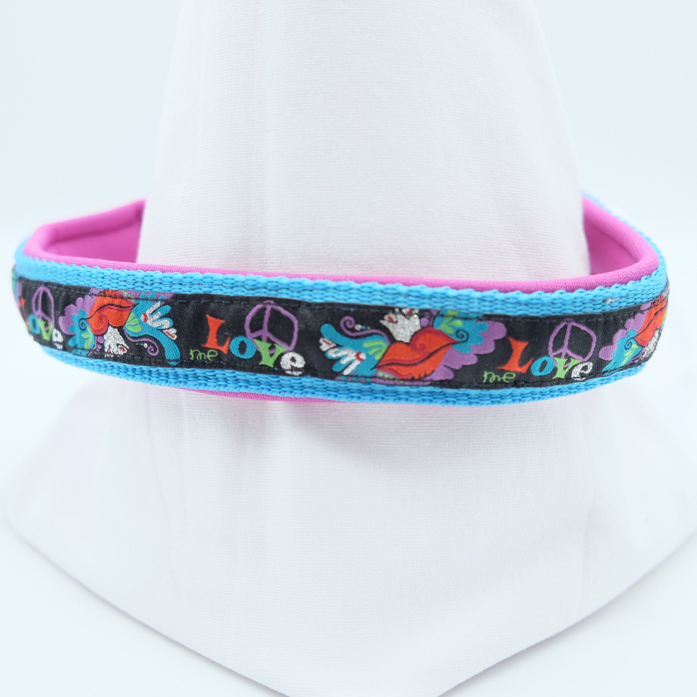 Doppelmoppel Hunde-Halsband Hundehalsband kleine Hunde, Zugstopp Neopren 44 cm, Neopren, HANDMADE IN GERMANY