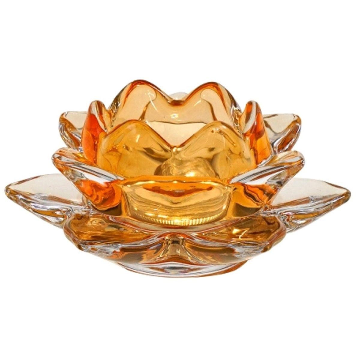 Werner Voß Kerzenhalter Kerzenleuchter Teelichthalter Lotus Blüte Orange