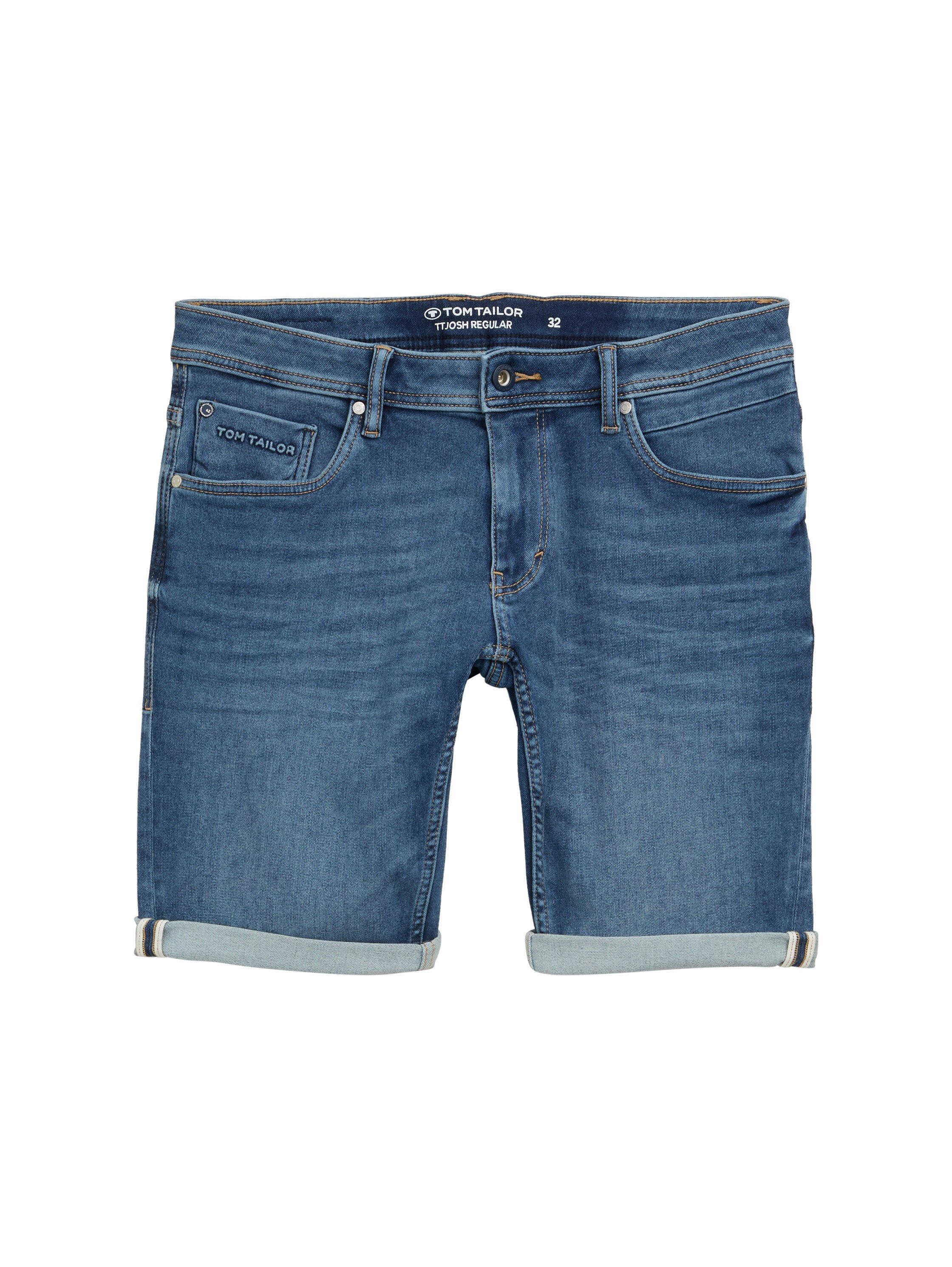 TOM TAILOR Bermudas TTJOSH Regular Slim Jeans Shorts mit Superstretch