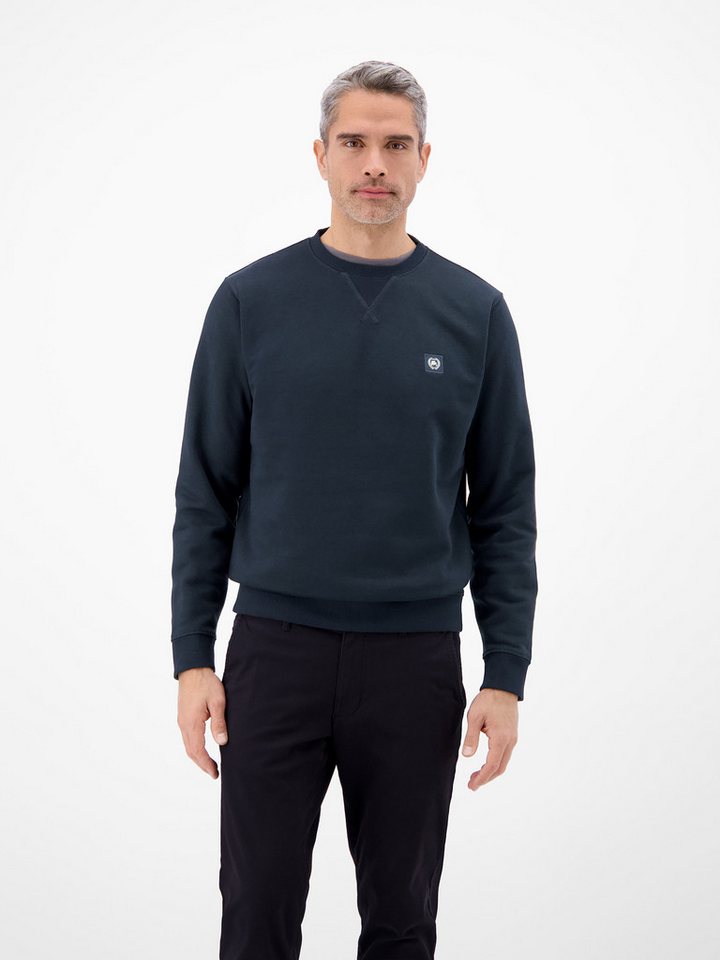 LERROS Sweatshirt Urbaner Sweatshirtstyle, weiche Haptik Unifarbenes Herren‑Sweatshirt, hoher Tragekomfort, REGULAR FIT