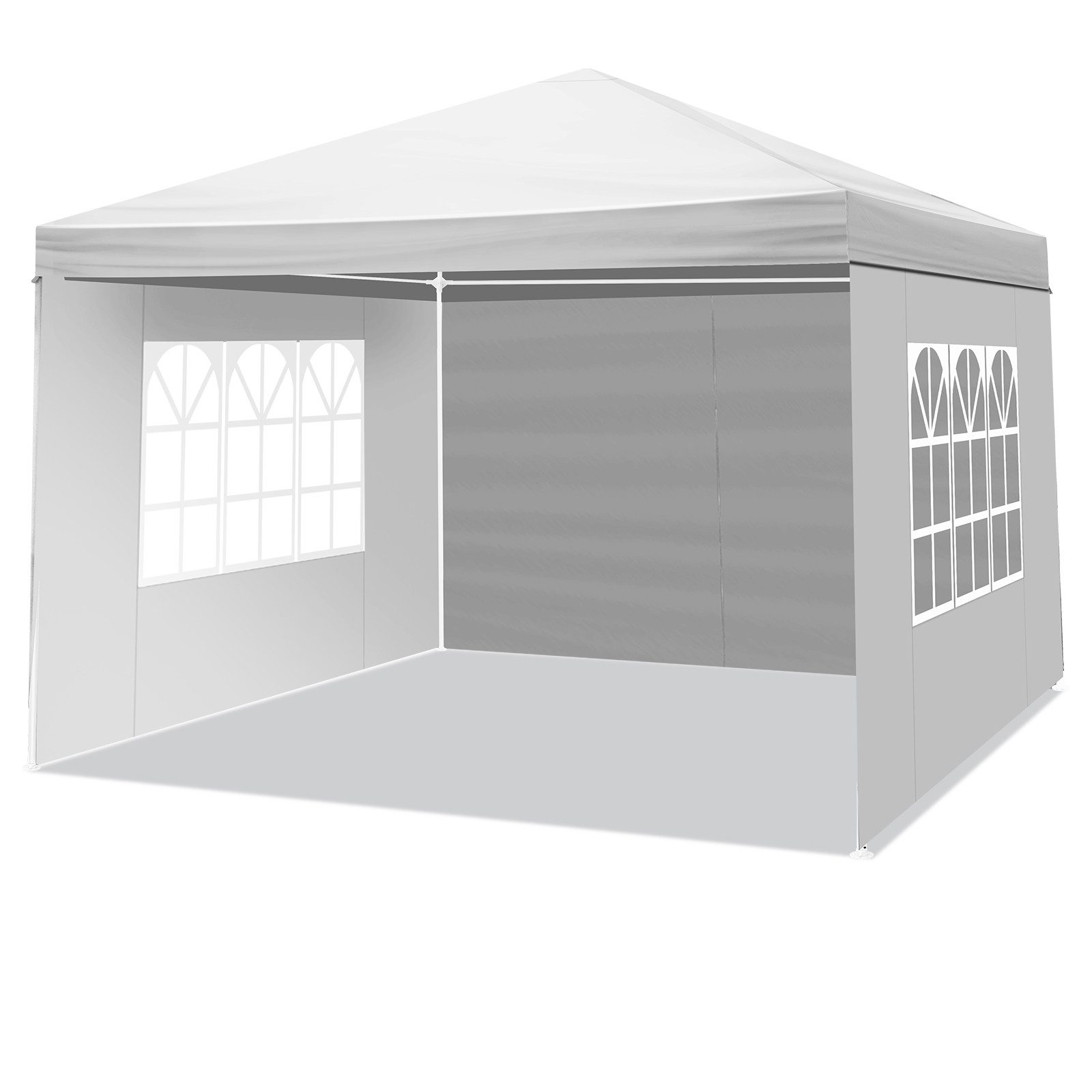 VINGLI Faltpavillon L x B: 3 x 3 m mit 3/4 Wänden, 3 x 9 mit 8 Wänden günstig online kaufen