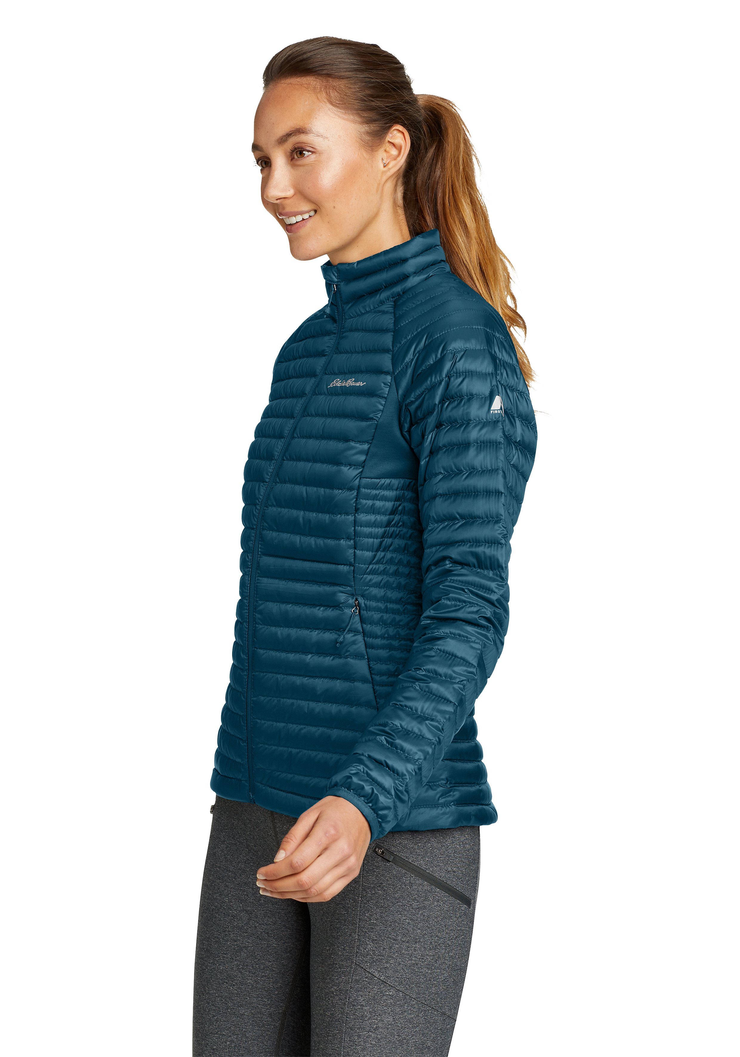 Eddie Bauer Daunenjacke MicroTherm® 2.0 StormDown® mit elastischen Einsätzen Pfauenblau