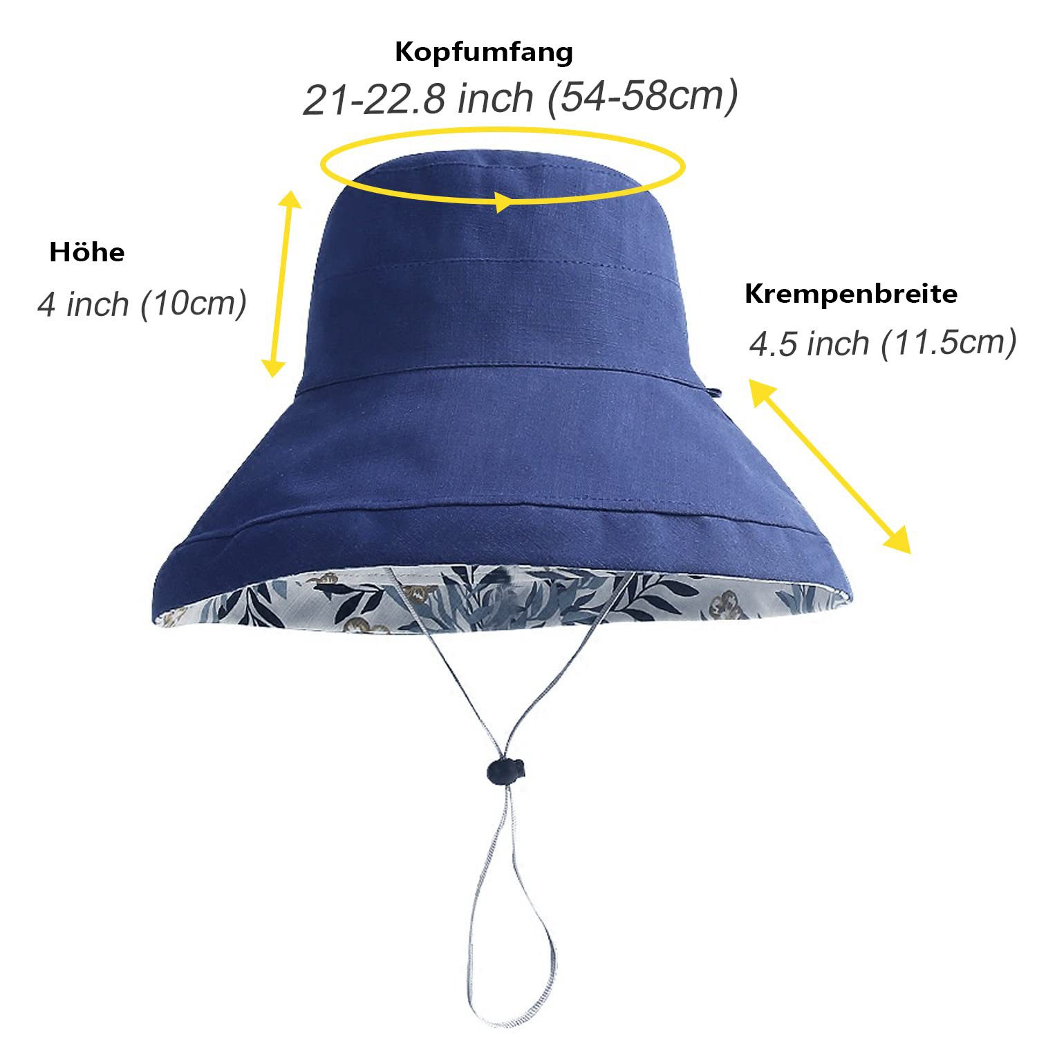 Zaewry Sonnenhut Sonnenhut für Damen mit breiter Krempe – UV-Schutz Fischerhut Sonnenhut Sommerhut,Geeignet für Strand,Gartenarbeit und Reisen