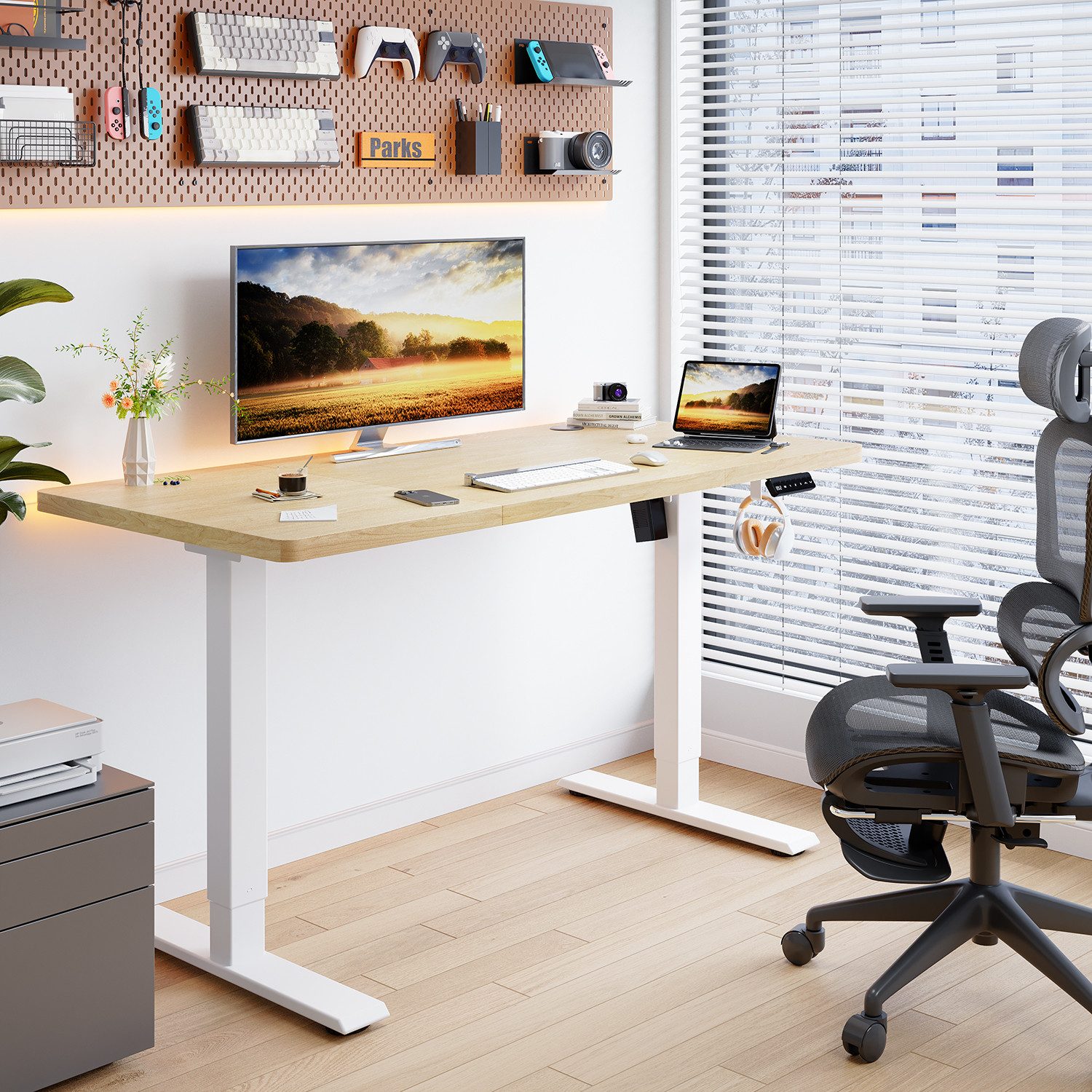 HOMALL Schreibtisch Höhenverstellbarer elektrischer Hubtisch mit Memory-Fun günstig online kaufen