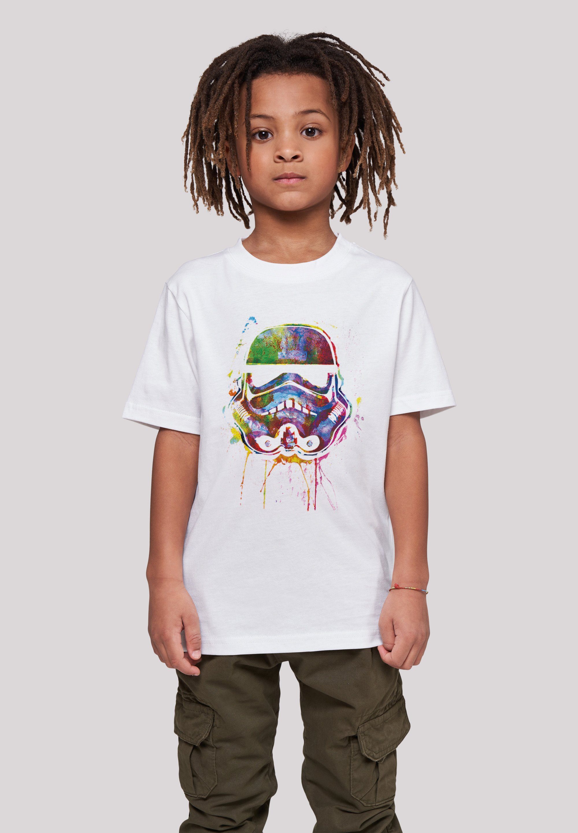 F4NT4STIC T-Shirt Star Wars Stormtrooper Unisex Kinder,Premium Merch,Jungen,Mädchen,Bedruckt weiß