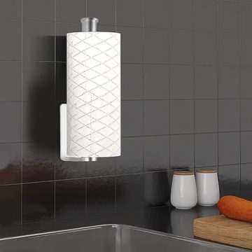 Houhence Küchenrollenhalter Küchenrollenhalter ohne Bohren, Küchenpapierhalter Wand Küchenrollen