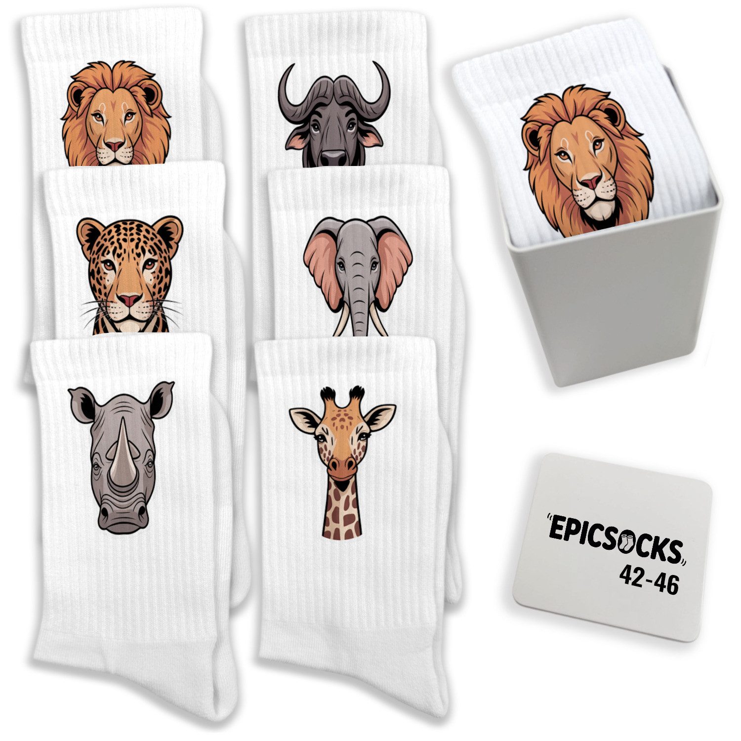 speecheese Freizeitsocken epicsocks Big Six Safari Socken in 42-46 im günstig online kaufen