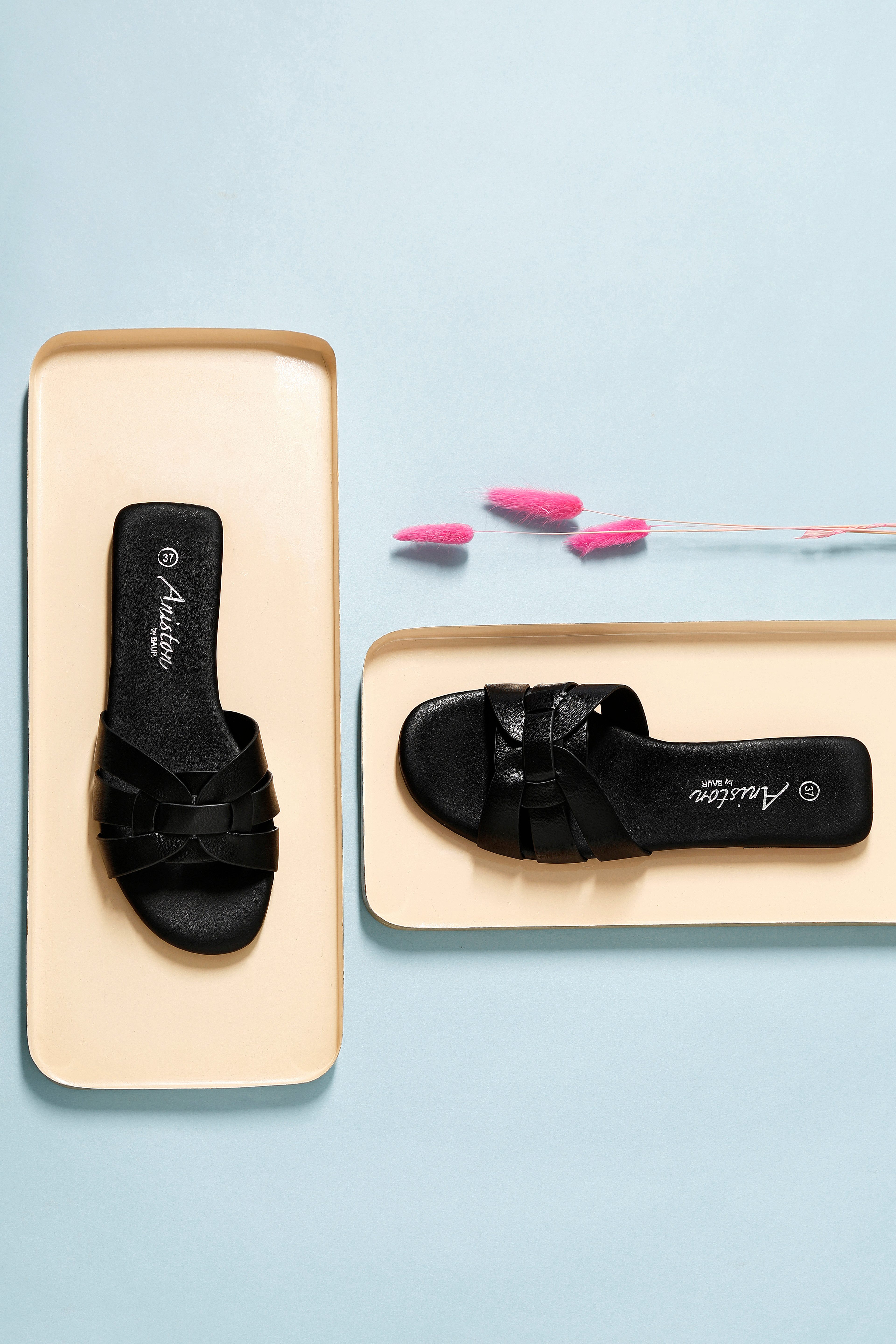 Aniston SHOES Pantolette Sommerschuh, Flat, schmale Form - NEUE KOLLEKTION