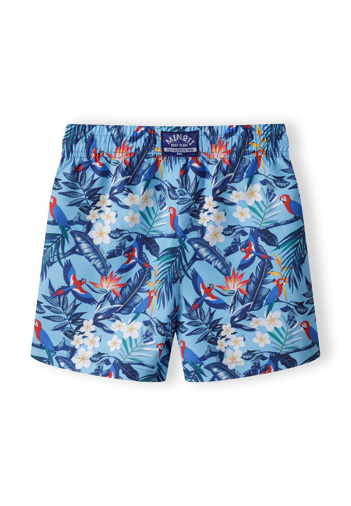 MINOTI Boxer-Badehose MINOTI Badeshorts Jungen – Board-Shorts mit Tropical-Print schnelltrocknend, mit Kordelazug