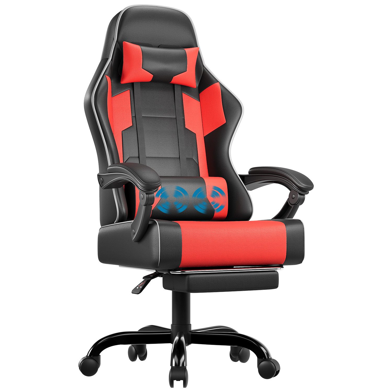 HOMALL Gaming-Stuhl Bürostuhl mit Massagefunktion, Fußstütze, günstig online kaufen