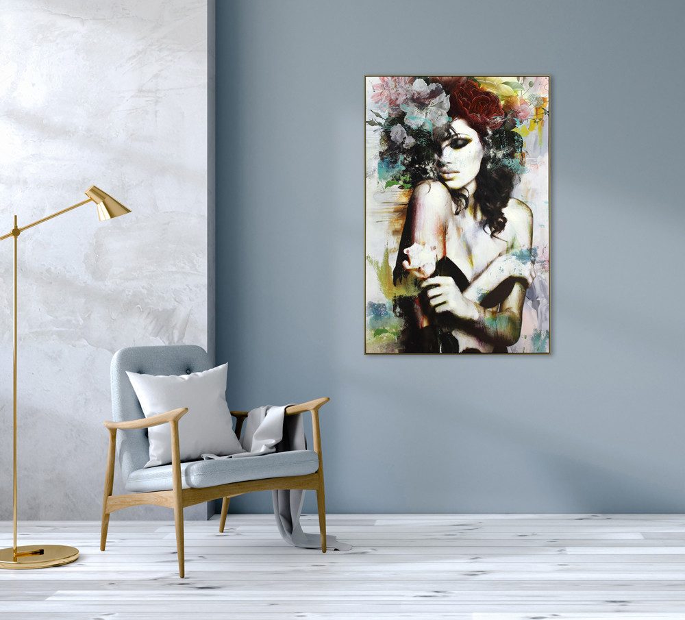 ArtUniverse Gemälde Leinwandbild Verführerische Schönheit 80 x 120 cm, Menschenmotiv
