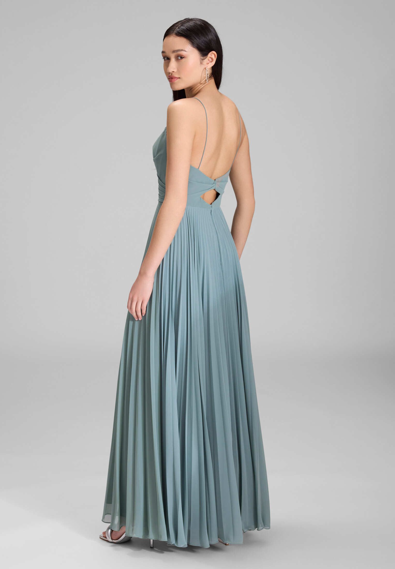 Hey Kyla Abendkleid - Chiffonkleid mit Plisseerock Taillierter Schnitt mit fließendem Rockteil