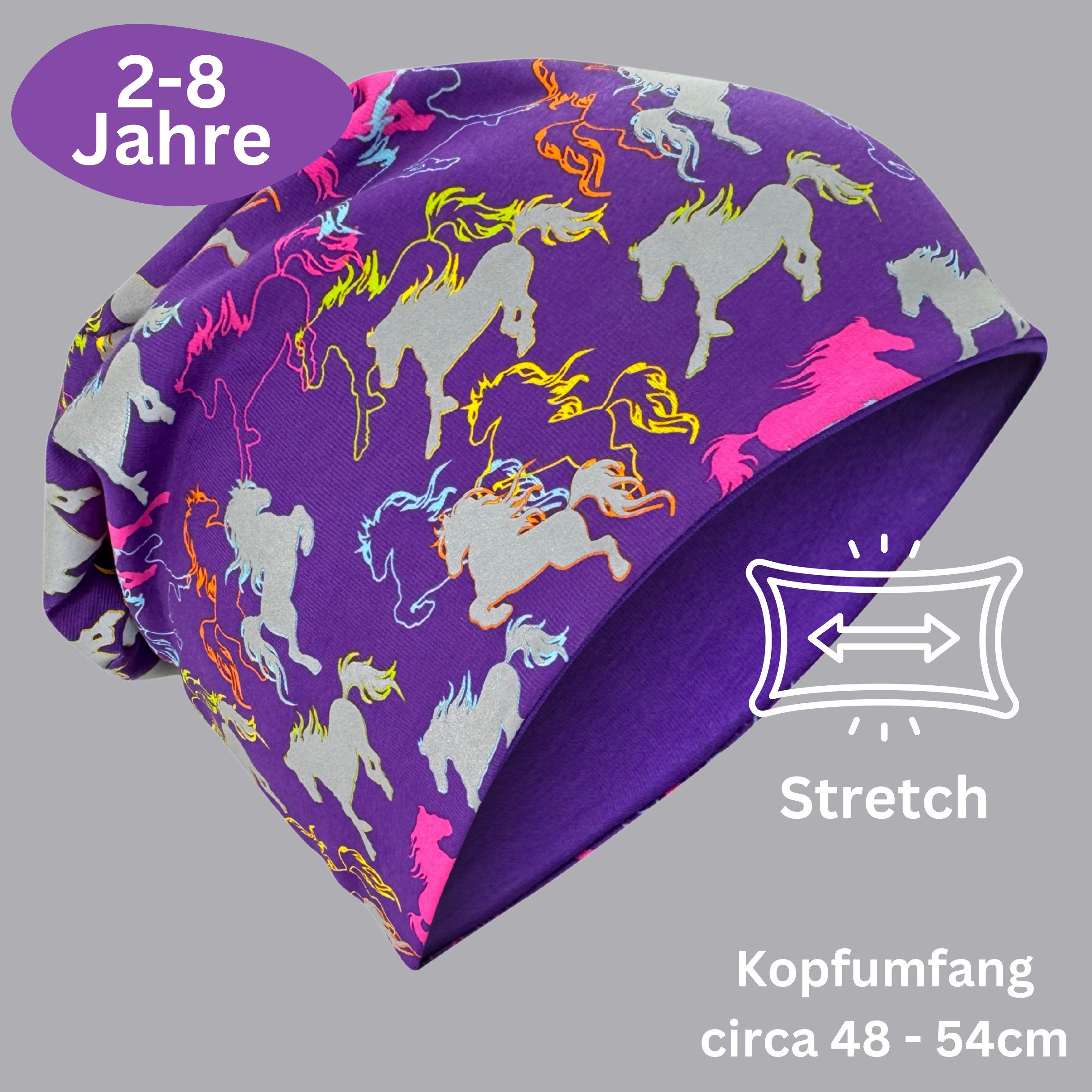 HECKBO Beanie 360° Reflektor Kinder Beanie Mütze & Loop Schal Set – Bild 3 von 5