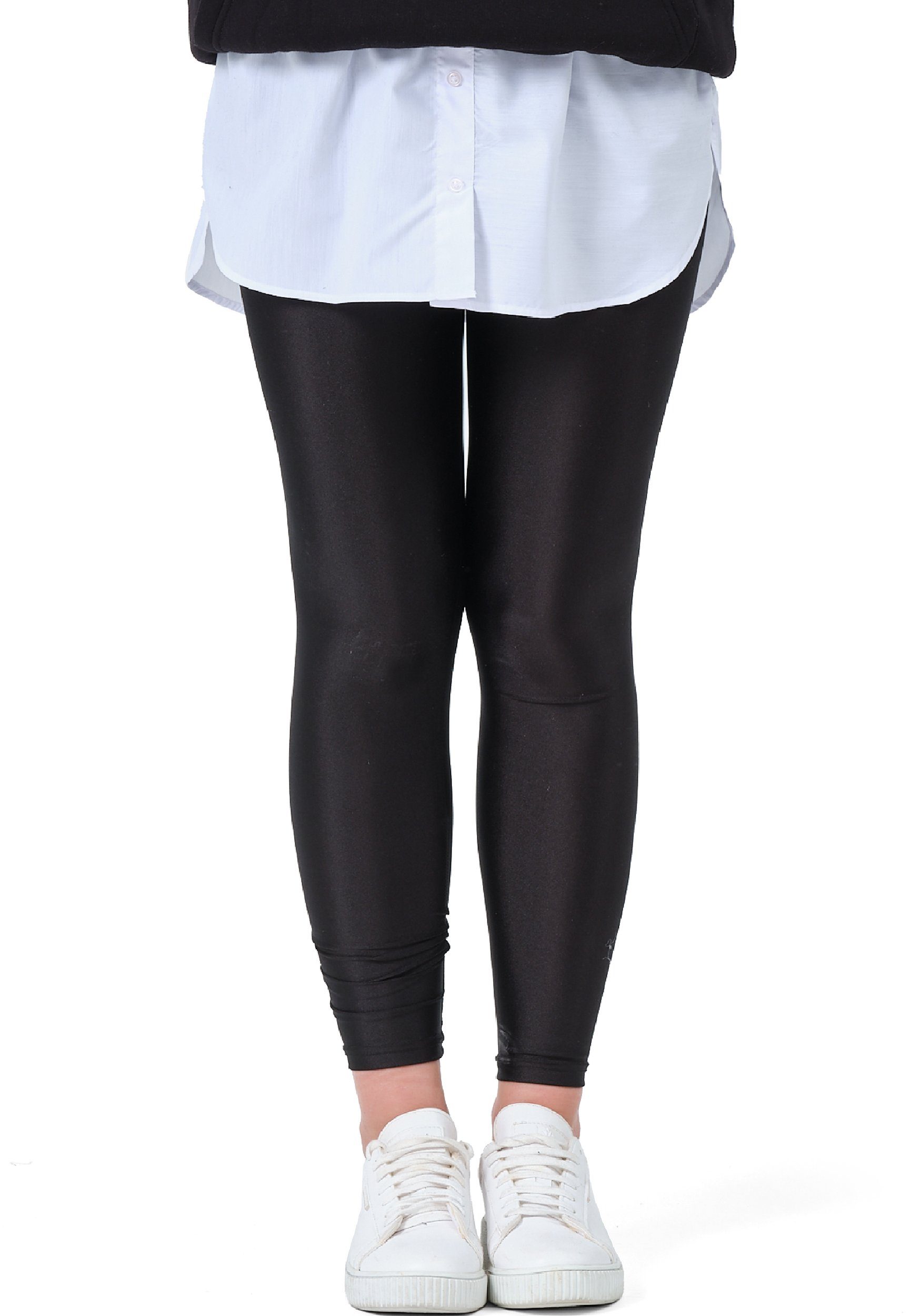 BLACKROCK Unterrock Damen Blusenrock Saum Verlängerung (2-tlg) mit Elastikbund, in Unifarbe mini Rock