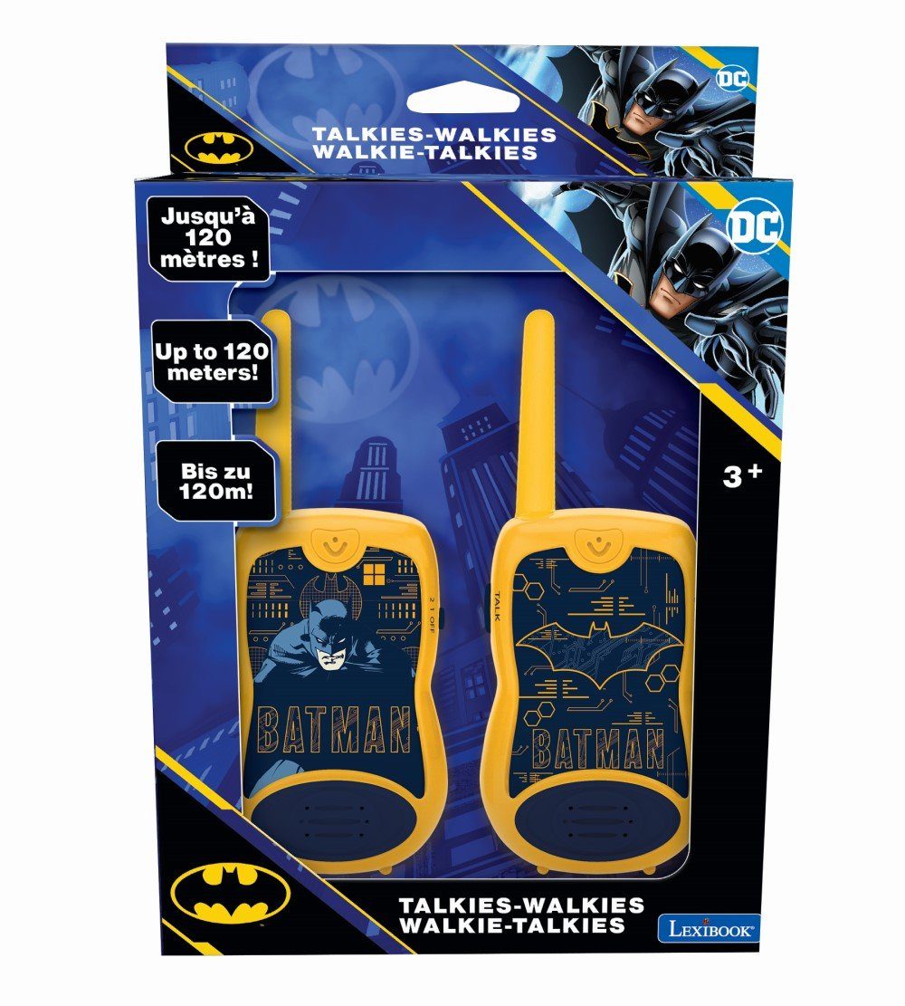 120 Reichweite Batman Walkie Meter zu mit bis Lexibook® Talkie Walkie-Talkies Gürtelclip