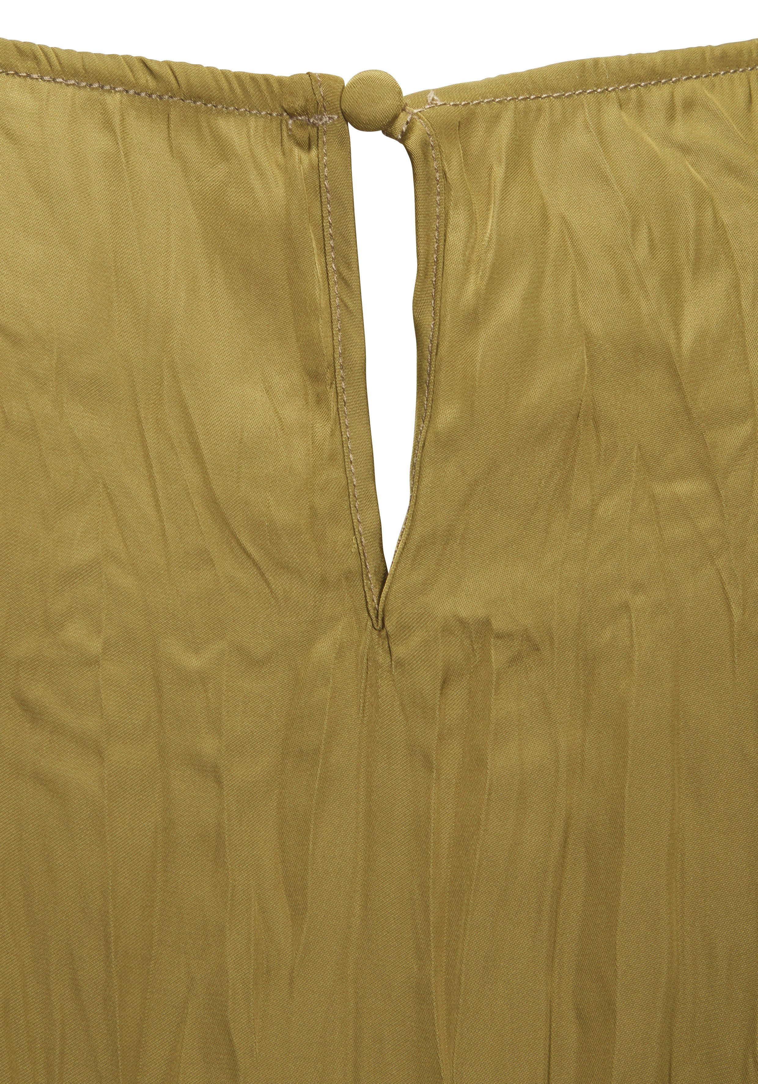 LASCANA Pliseetop aus leicht glänzender Satinware Partytop mit Plisseefalten, elegantes Blusentop, festliches Satintop – Bild 5 von 5