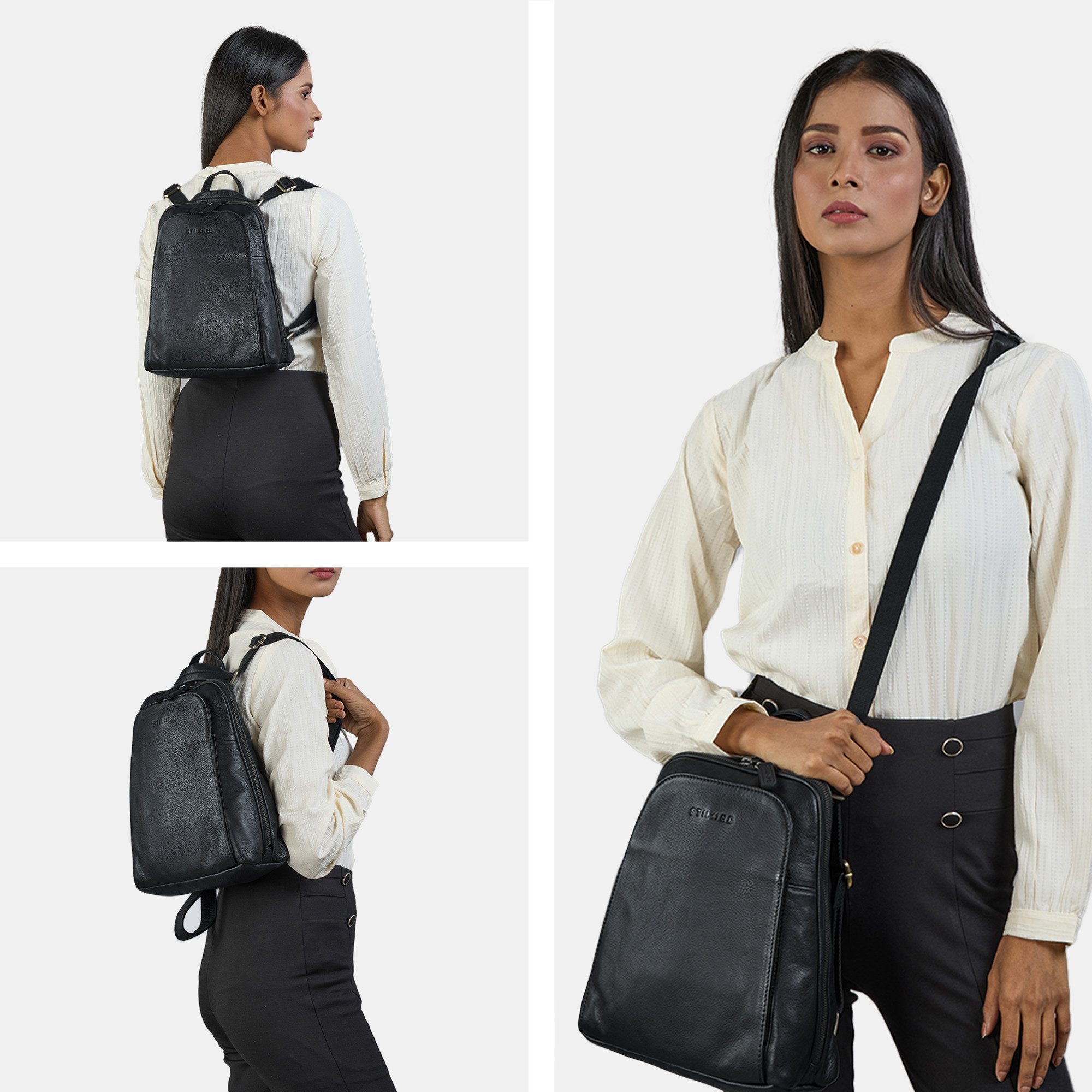 STILORD Cityrucksack "Ophelia" 2-in-1 Rucksack-Tasche Echt Leder Damen 10,9 günstig online kaufen