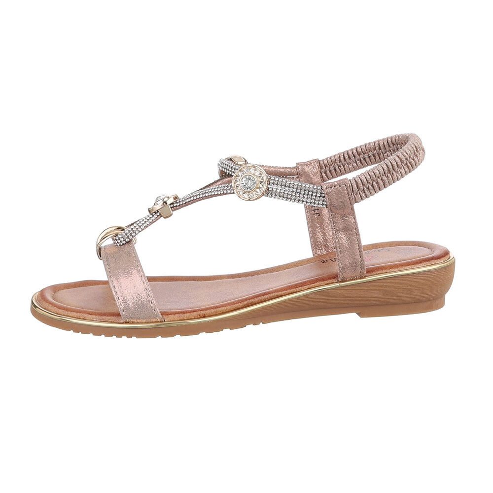 Ital-Design Damen Freizeit Riemchensandalette (86016756) Keilabsatz/Wedge R günstig online kaufen