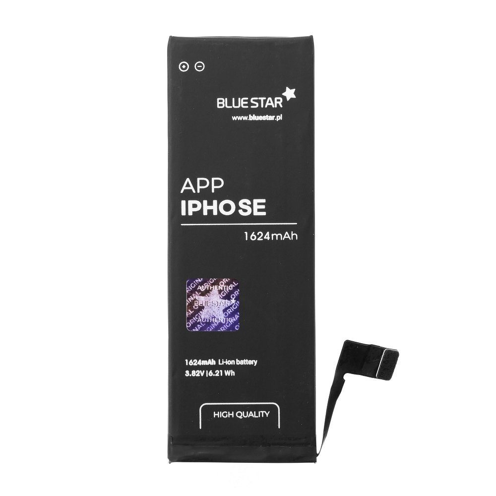 BlueStar Bluestar Akku Ersatz für iPhone SE 1624 mAh 3,82V Austausch Batterie Smartphone-Akku