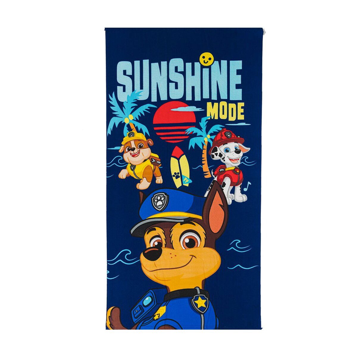 PAW PATROL Badetücher Paw Patrol Sunshine Mode Strandtuch 70x140, 100% Polyester (1-St)
