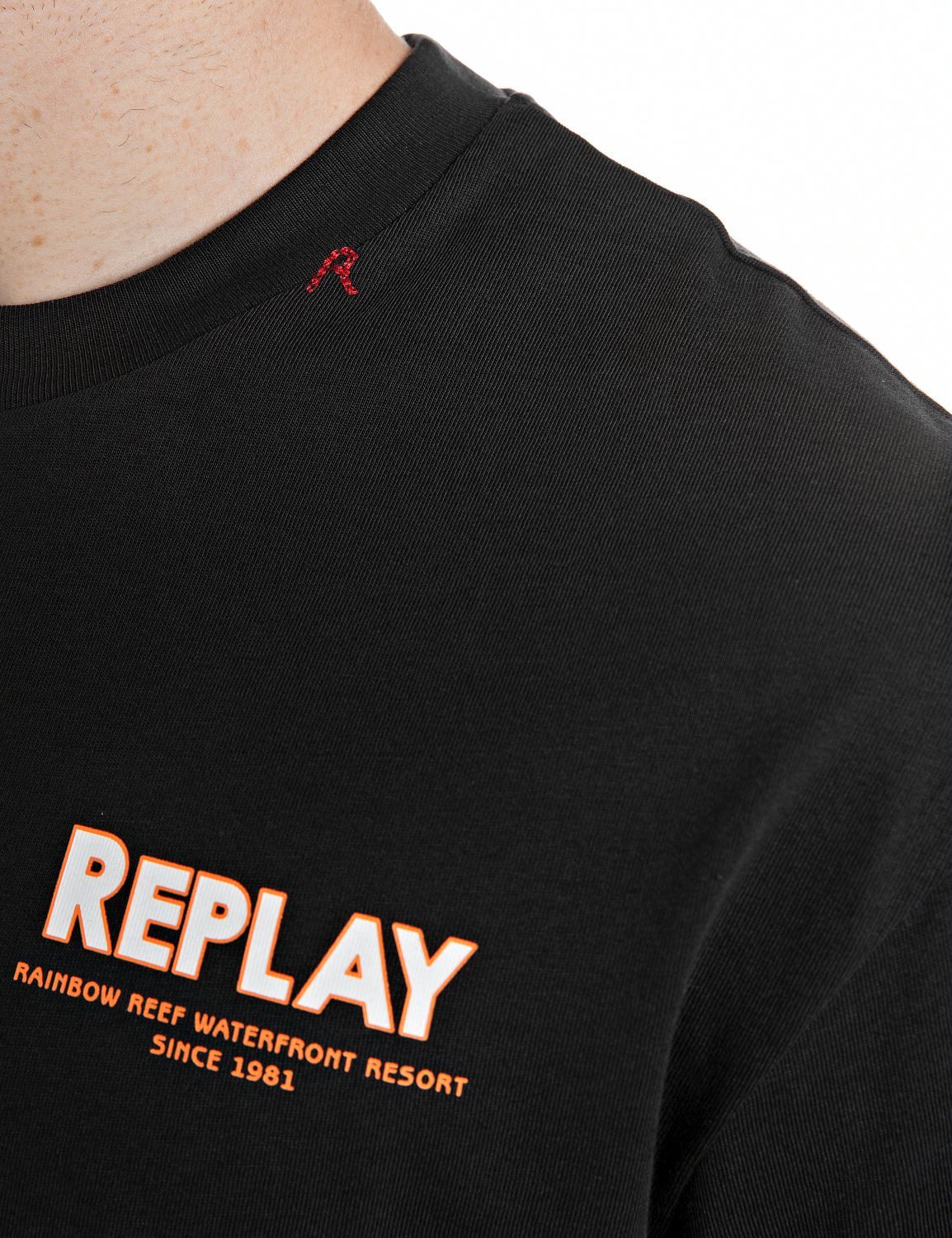 Replay T-Shirt mit bedrucktem Rücken, Print – Bild 3 von 5