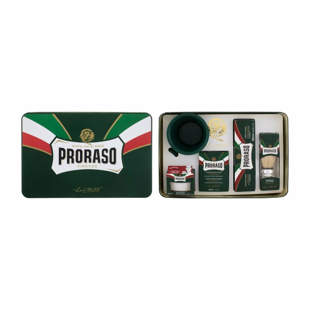 PRORASO Rasierset Rinfrescante Linea Afeitado Completa Lote 6 Piezas