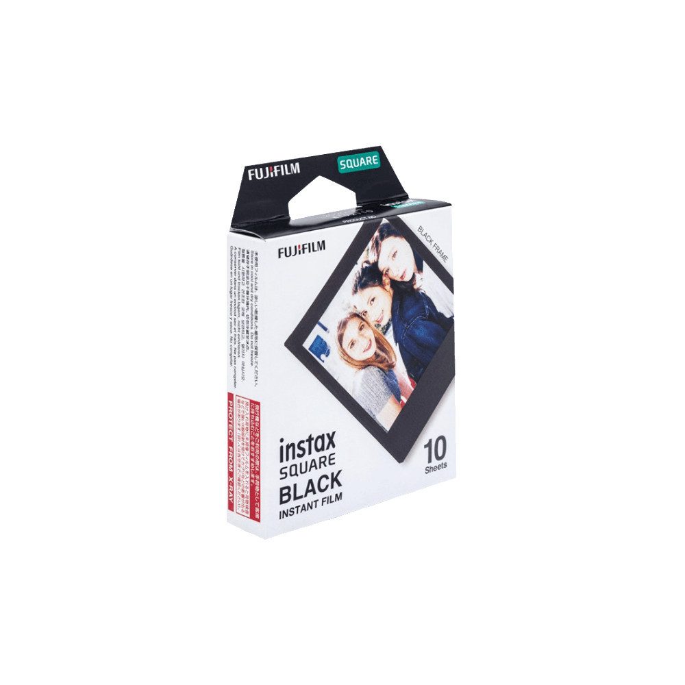 FUJIFILM instax SQUARE Film, Black Frame Sofortbildkamera-Filme Sofortbildkamera