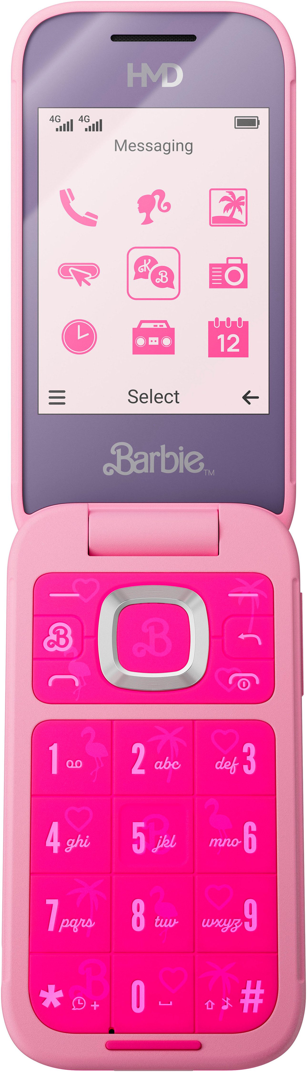HMD Barbie Phone Klapphandy (7,11 cm/2,8 Zoll, 0,3 MP Kamera)