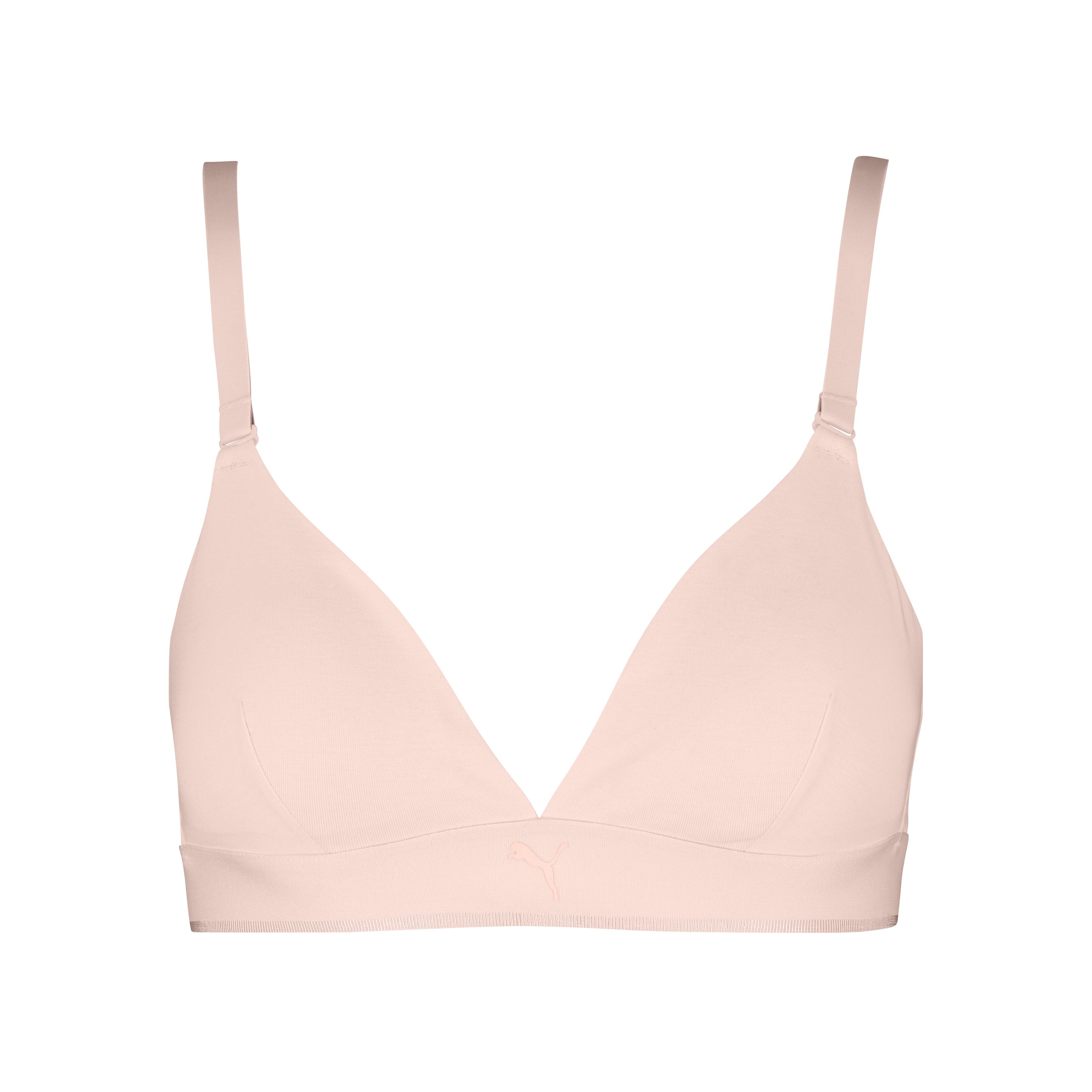 PUMA Bralette PUMA WOMEN COTTON TRIANGLE BRALETTE 1P herausnehmbare gepolsterte Cups für anpassungsfähigen Look