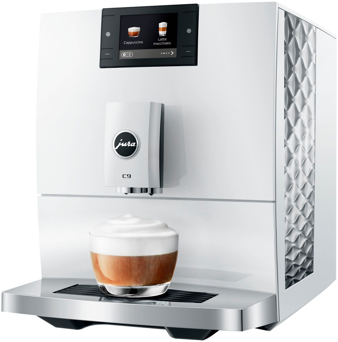 JURA Kaffeevollautomat 15810 C9 (EA), Piano White, 17 Spezialitäten, WiFi, Hot&Light Brew, Feinschaum