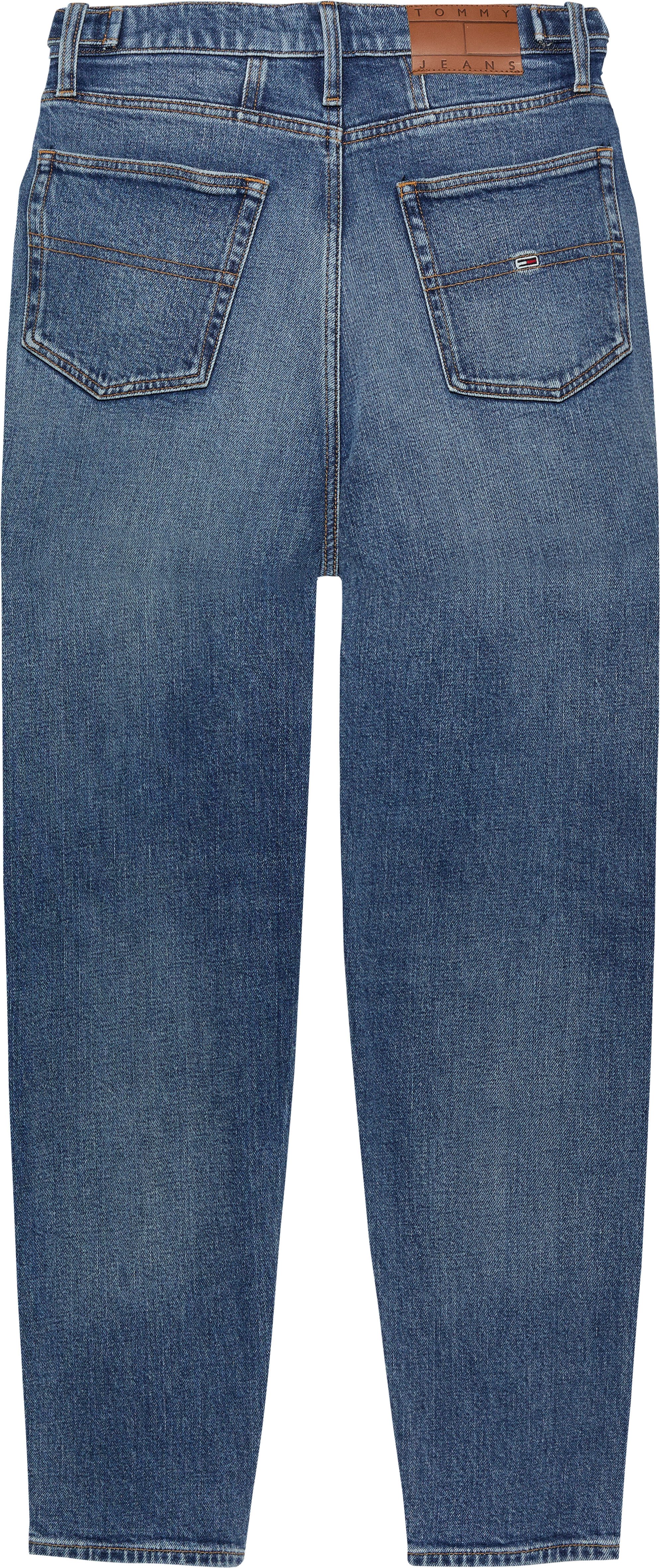 Tommy Jeans Mom-Jeans "MOM JEAN UH TPR" mit Logo-Stickereien, in knöchelfre günstig online kaufen