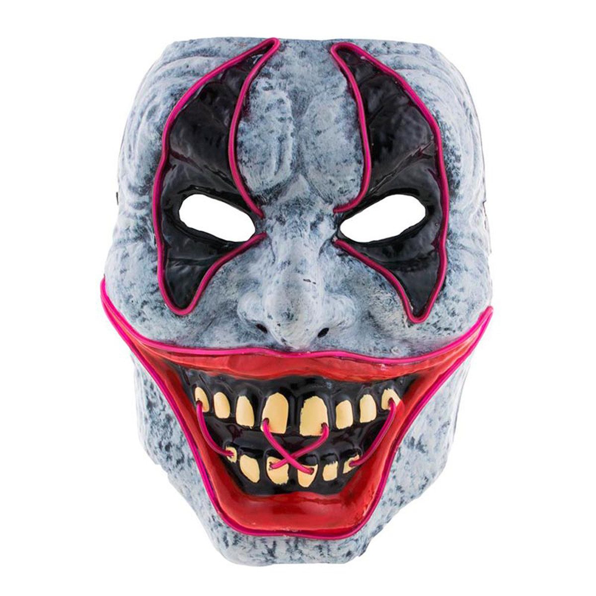 Verkleidungsmaske Maske Clown mit Licht
