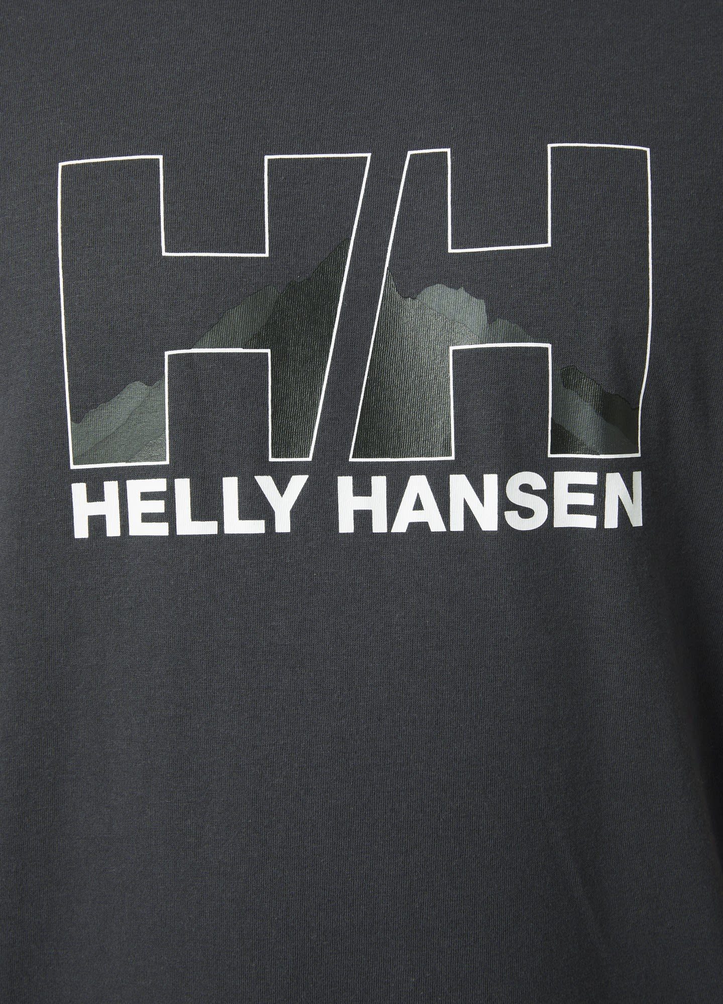 M T-Shirt Nord Hansen Helly Herren Ebony Hansen Graphic T-shirt Helly