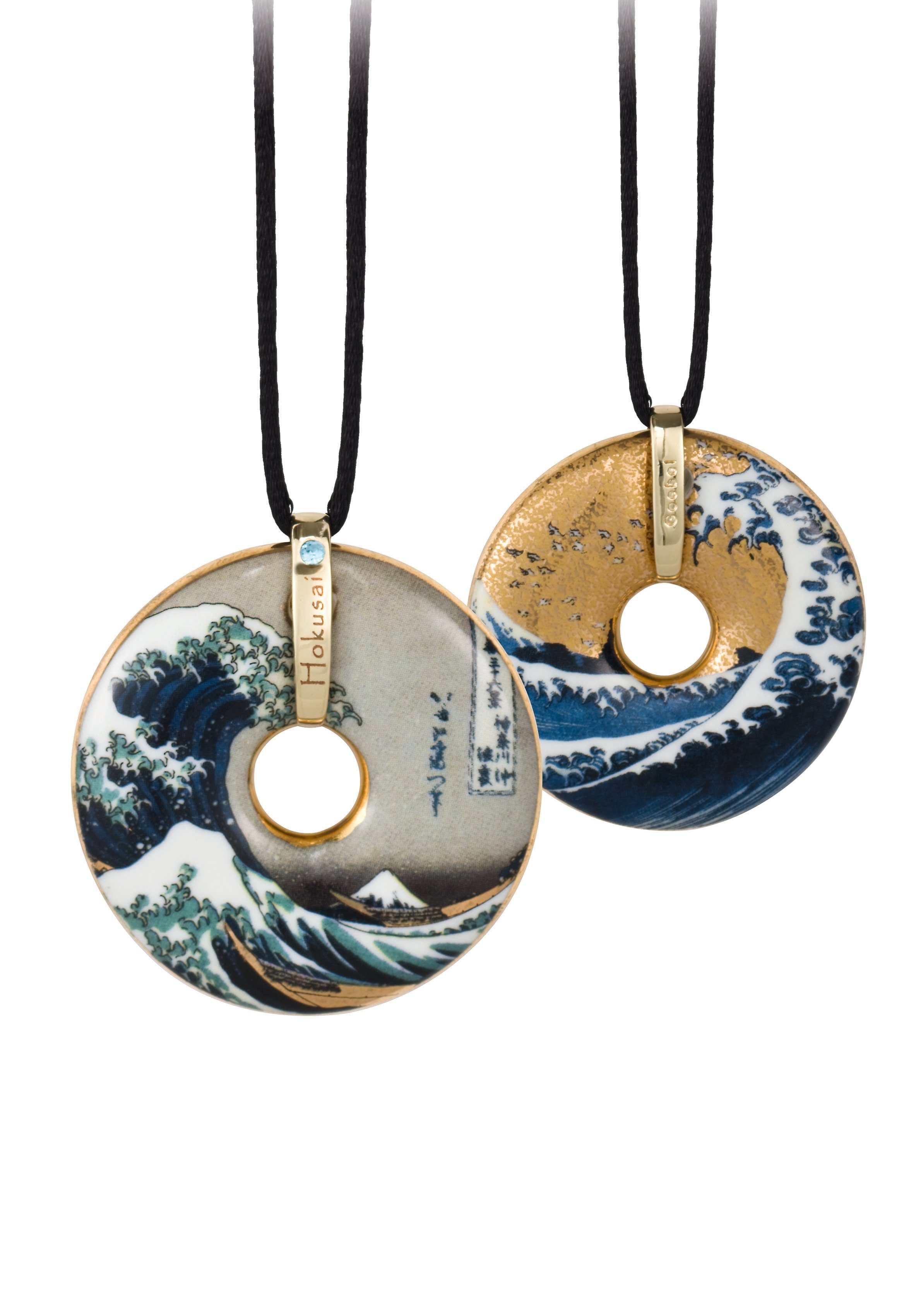Goebel Kette mit Anhänger »Circle Die große Welle, Hokusai, 66989948«, mit  Kristall online kaufen | OTTO