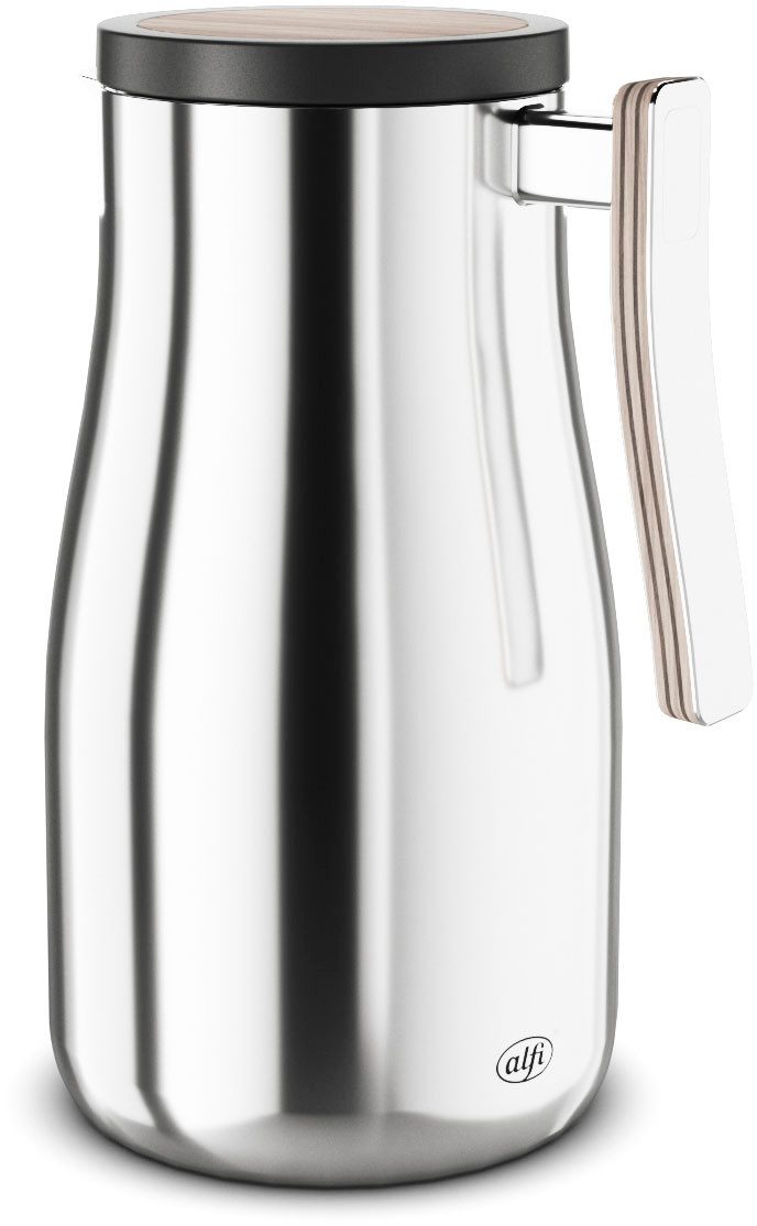 Alfi Isolierkanne STUDIO ALLURE, aus doppelwandigem Edelstahl, 1 l, (1-St), 12h heiß & 24h kalt, ergonomischer Griff, große Öffnung