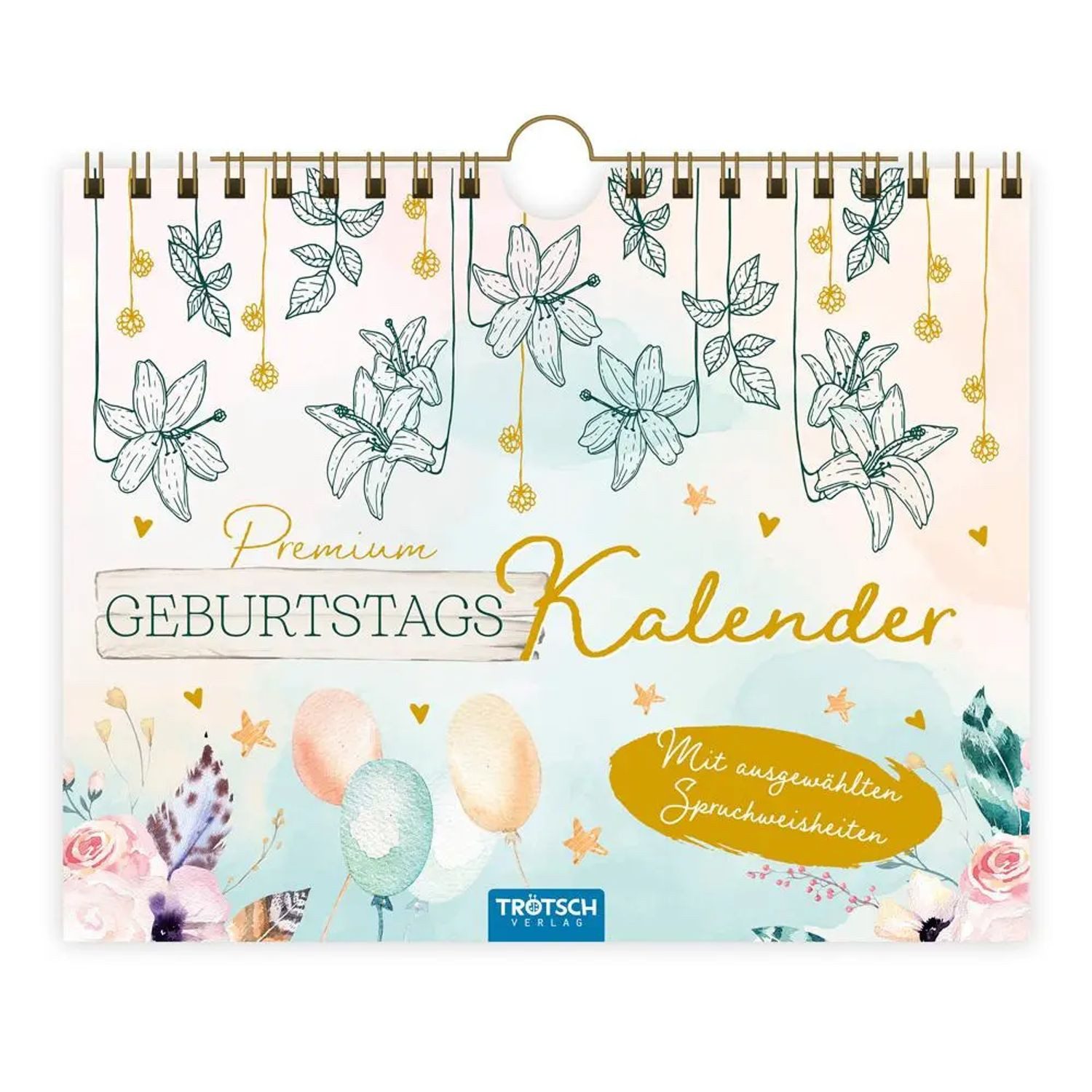 Wandkalender Trötsch Premium Geburtstagskalender