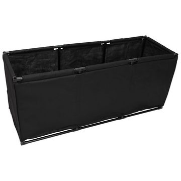 furnicato Truhe Aufbewahrungsbox Schwarz 105x34,5x45 cm Stoff (1 St)