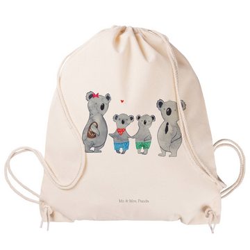 Mr. & Mrs. Panda Sporttasche Koala Familie zwei - Transparent - Geschenk, Sporttasche, Familienleb (1-tlg), Weiche Kordel