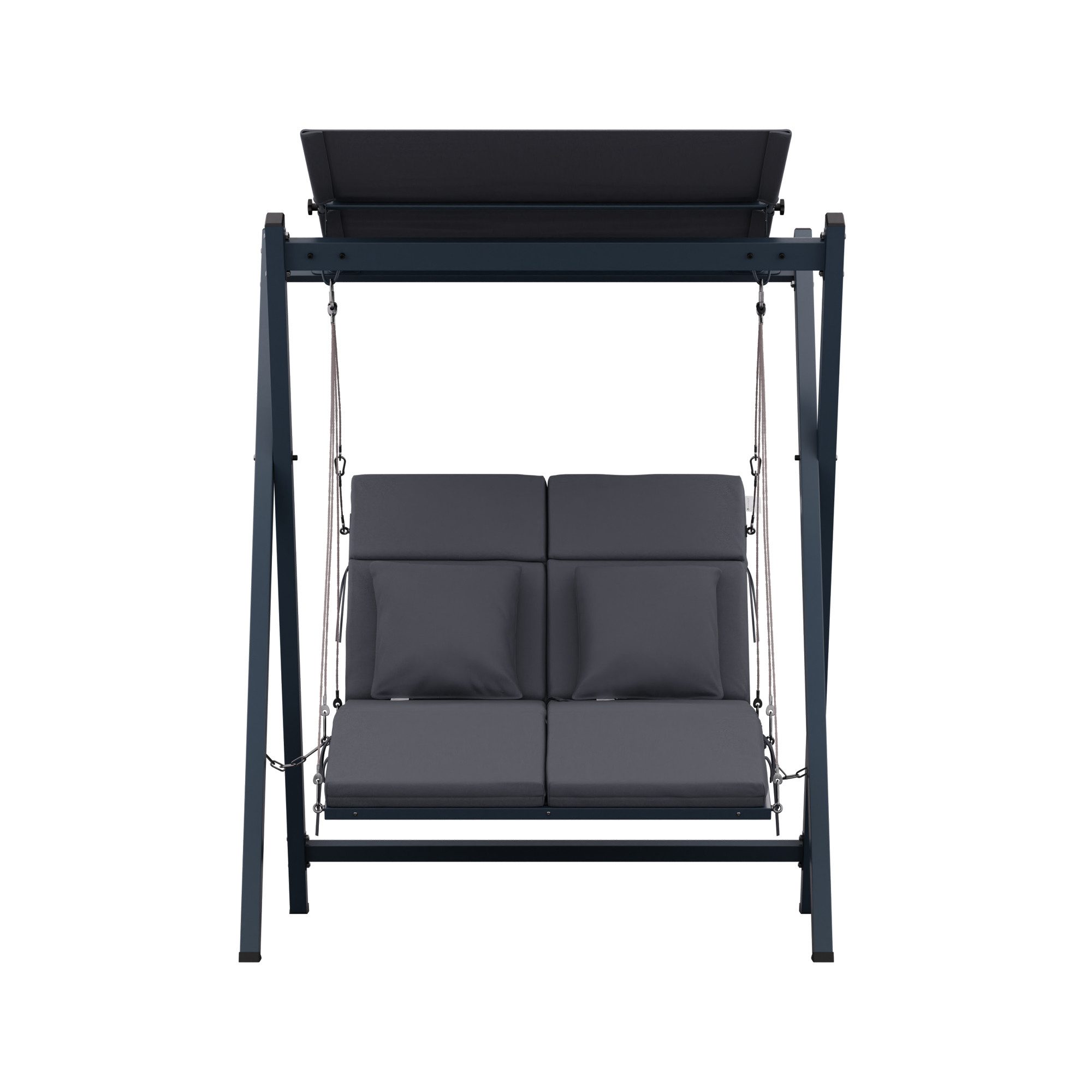 blumfeldt Doppelschaukel FlexiSwing, (Set), Gartenliegen Swing Lounger Garten Balkon Outdoor