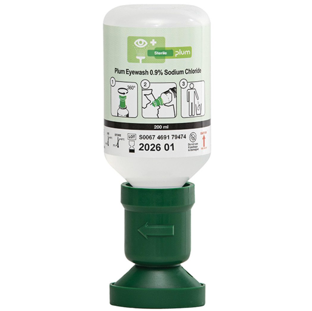 DocMed Erste-Hilfe-Set Plum Augenspülflasche, (200 ml, 500 ml und 1000 ml, 1 St), für flexible Nutzung und unterschiedliche Einsatzorte