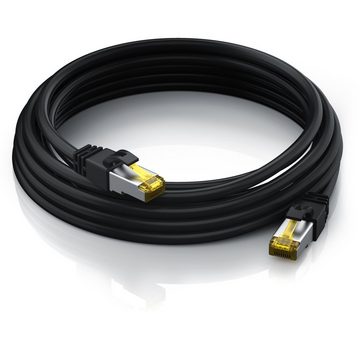Primewire LAN-Kabel, CAT.7, RJ-45 (Ethernet) (500 cm), Outdoor Patchkabel CAT 7 IP66 10 Gbit/s S/FTP PiMF Netzwerkkabel, 5m