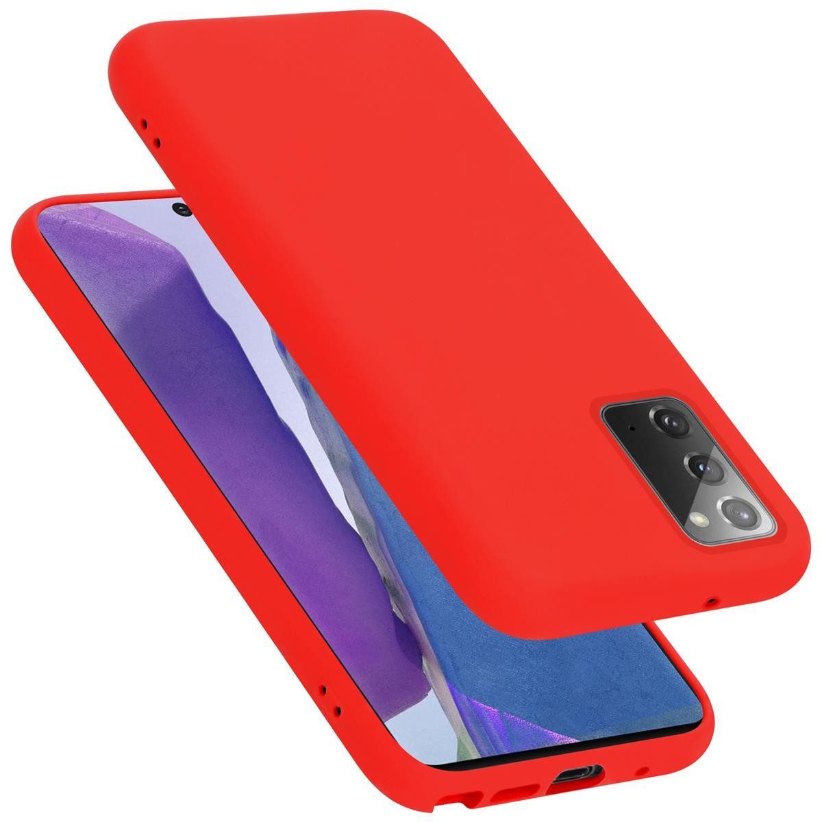 Cadorabo Handyhülle für Samsung Galaxy NOTE 20 Hülle Samsung Galaxy NOTE 20, Flexible Hülle TPU Silikon Schutzhülle Back Cover Case
