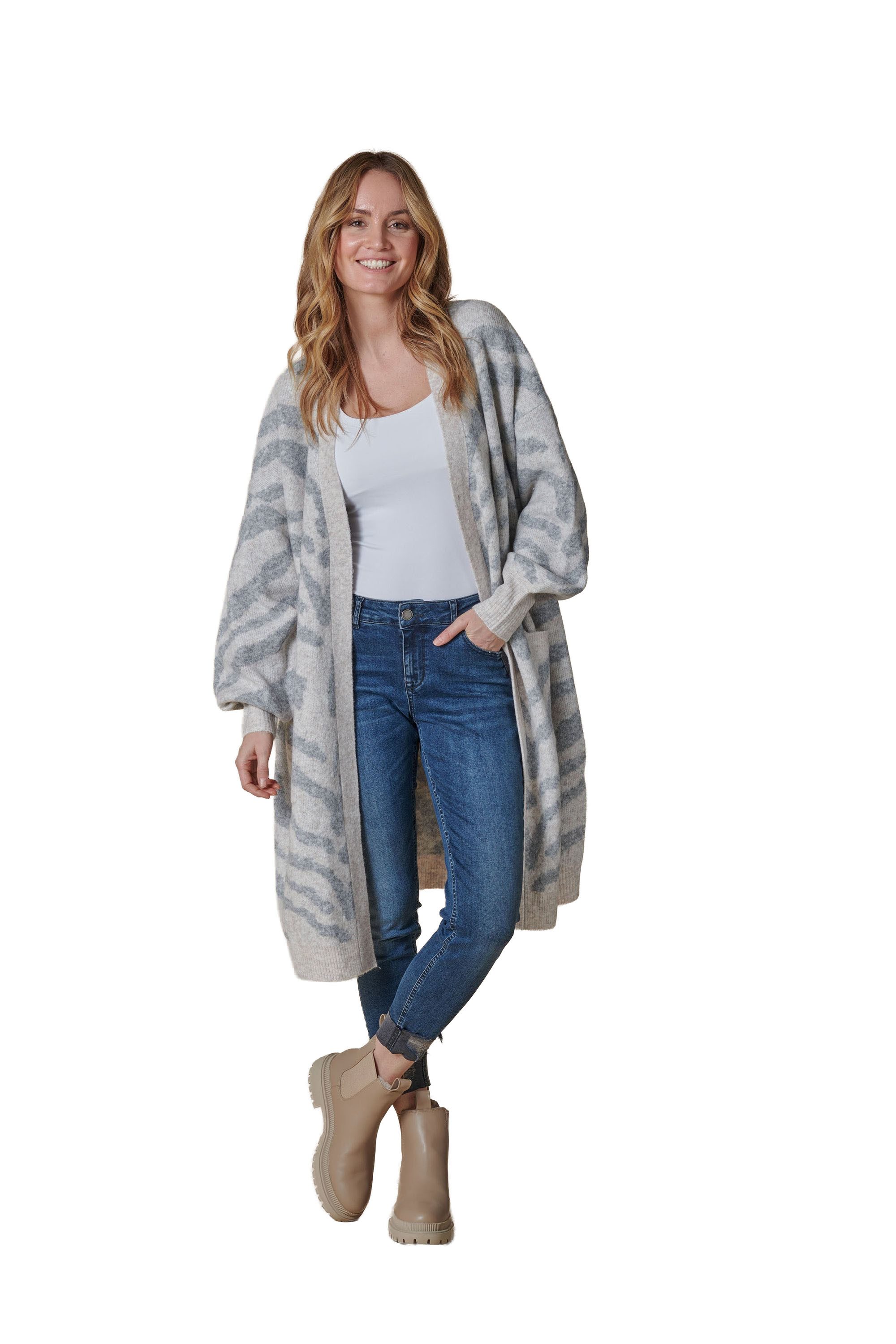 Zhrill Strickjacke ZHNAYA ZEBRA (0-tlg) günstig online kaufen